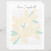 Classic Elegant Monogram Script Stationery (Vorne/Hinten)