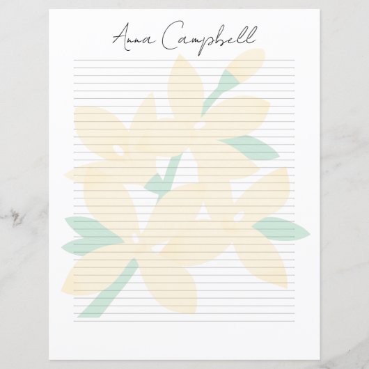 Classic Elegant Monogram Script Stationery (Vorderseite)