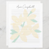Classic Elegant Monogram Script Stationery (Vorne/Hinten)