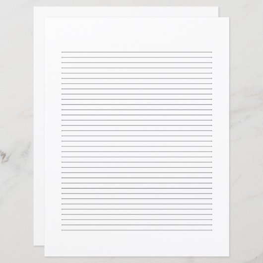 Classic Elegant Monogram Script Stationery (Vorne/Hinten)