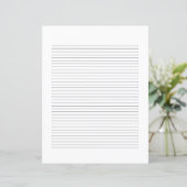 Classic Elegant Monogram Script Stationery (Stehend Vorderseite)