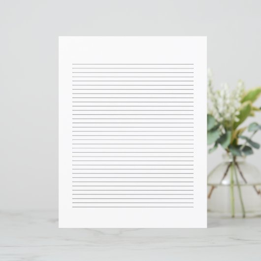 Classic Elegant Monogram Script Stationery (Stehend Vorderseite)