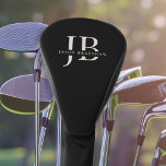 Classic Elegant Monogram und Name Black Golf Headcover<br><div class="desc">Dieses golfkopfbedeckte Cover in Schwarz und Elfenbeinbeige ist ein klassisches Aussehen,  das Ihnen ein besonderes Geschenk oder eine Leckerei macht. Es hat große Monogramm-Initialen,  die Sie mit Ihren gewünschten Initialen personalisieren können,  und auch den Namen,  der in elegantem Serifengesicht angegeben ist.</div>