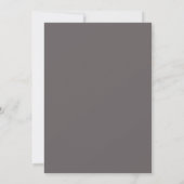 Classic Elegant Monogram Wedding Einladung (Rückseite)