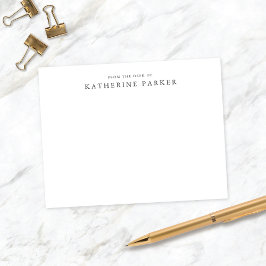 Classic & Elegant Personal Stationery Mitteilungsk Einladung