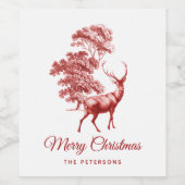 Classic Elegant Roter Wallfahrtskirche Madonna del Weinetikett (Einzelnes Label)