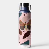 Classic Elegant Rustic Boho Trinkflasche (Rückseite)
