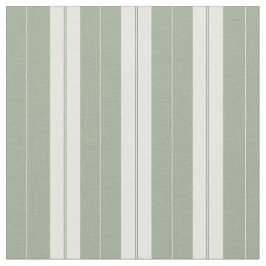 Classic Elegant Sage Green French Ticking Strip Stoff