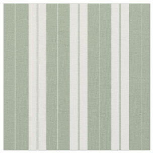 Classic Elegant Sage Green French Ticking Strip Stoff