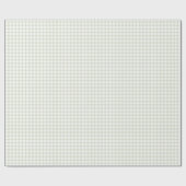 Classic Elegant Sage Green Gingham Geschenkpapier (Flach)