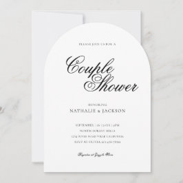 Classic Elegant Script Couple Shower Invitation Einladung