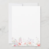 Classic elegant script floral retirement party einladung (Rückseite)