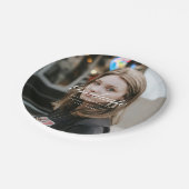 Classic Elegant Script Graduation Party Full Photo Pappteller (Schrägansicht)