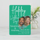 Classic Elegant Script Hochzeit Einladung (Stehend Vorderseite)