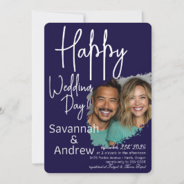 Classic Elegant Script Hochzeit Einladung