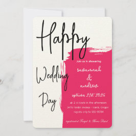 Classic Elegant Script Hochzeit Einladung