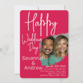 Classic Elegant Script Hochzeit Einladung