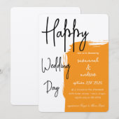 Classic Elegant Script Hochzeit Einladung (Vorne/Hinten)