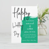 Classic Elegant Script Hochzeit Einladung (Stehend Vorderseite)