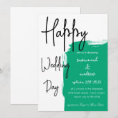 Classic Elegant Script Hochzeit Einladung (Vorne/Hinten)