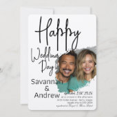 Classic Elegant Script Hochzeit Einladung (Vorderseite)