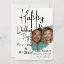 Classic Elegant Script Hochzeit Einladung