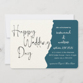 Classic Elegant Script Hochzeit Einladung