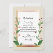 Classic & Elegant Sophistica wird meine Brautjungf Einladung (Vorderseite)