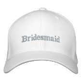 Classic Elegant Stilvoll Moderne Bridesmaid. Bestickte Baseballkappe (Vorderseite)