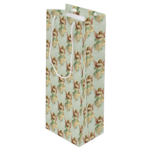 Classic Elegant Viktorianisch Vintage Geschenktüte Für Weinflaschen