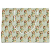 Classic Elegant Viktorianisch Vintage Große Geschenktüte (Vorderseite)