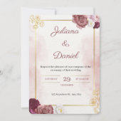 Classic Elegant Wedding Invitation Einladung (Vorderseite)
