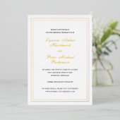 Classic Elegant Wedding Save the Date Folieneinladung (Stehend vorne)