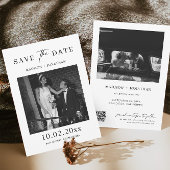 Classic Elegant Wedding Save the Date Foto Einladung