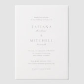 Classic Elegant Wedding Save the Date Pergament Einladungen (Vorderseite)