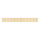Classic Elegant Yellow Gingham Pattern Ripsband (Vorderseite)
