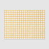 Classic Elegant Yellow Gingham Pattern Seidenpapier (Vorderseite)
