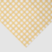 Classic Elegant Yellow Gingham Pattern Seidenpapier (Ausschnitt)