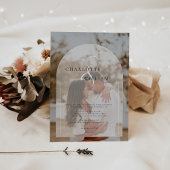 Classic Elegante Arch Foto Wedding Einladung