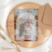 Classic Elegante Arch Foto Wedding Einladung