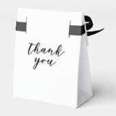 Classic Elegante Black Midnight Snack Wedding Geschenkschachtel (Rückseite)