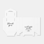 Classic Elegante Black Midnight Snack Wedding Geschenkschachtel (Ungefaltet)