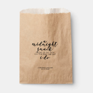 Classic Elegante Black Midnight Snack Wedding Leck Geschenktütchen