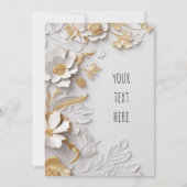 Classic/Elegante Einladung zur Hochzeit (Vorderseite)