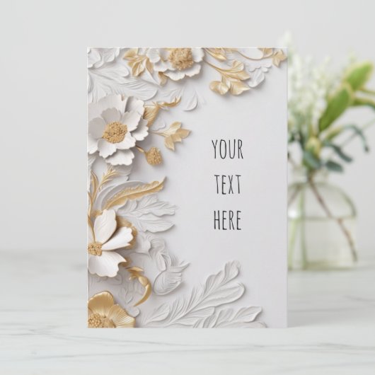 Classic/Elegante Einladung zur Hochzeit (Stehend Vorderseite)