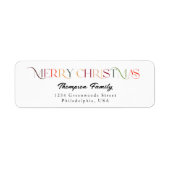 Classic Elegante Farben frohe Weihnachten (Vorne)