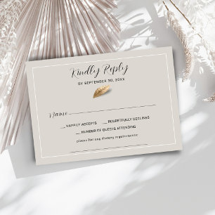 Classic & Elegante Hochzeit RSVP Karte