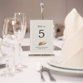 Classic & Elegante Hochzeit Tischnummer