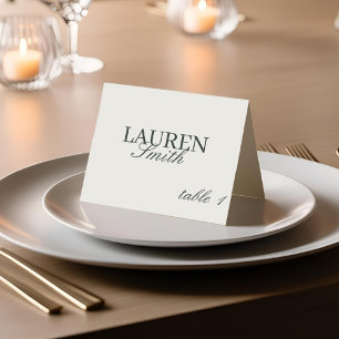 Classic Elegante Sage Wedding Platzkarte Tischnummer