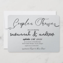 Classic Elegante Script Couples Einladung